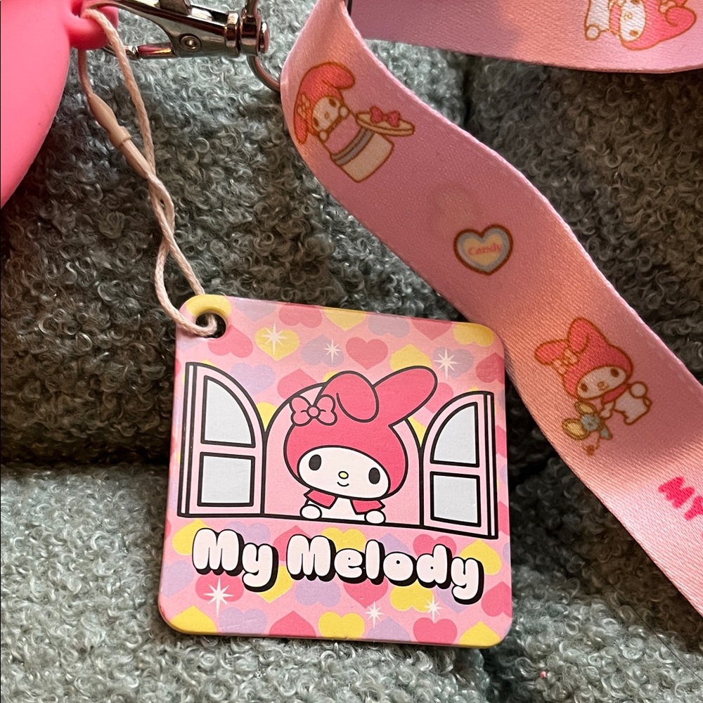 Cute My Melody Pink and Blue Silicone Crossbody Purse NWT - Picture 4 of 9